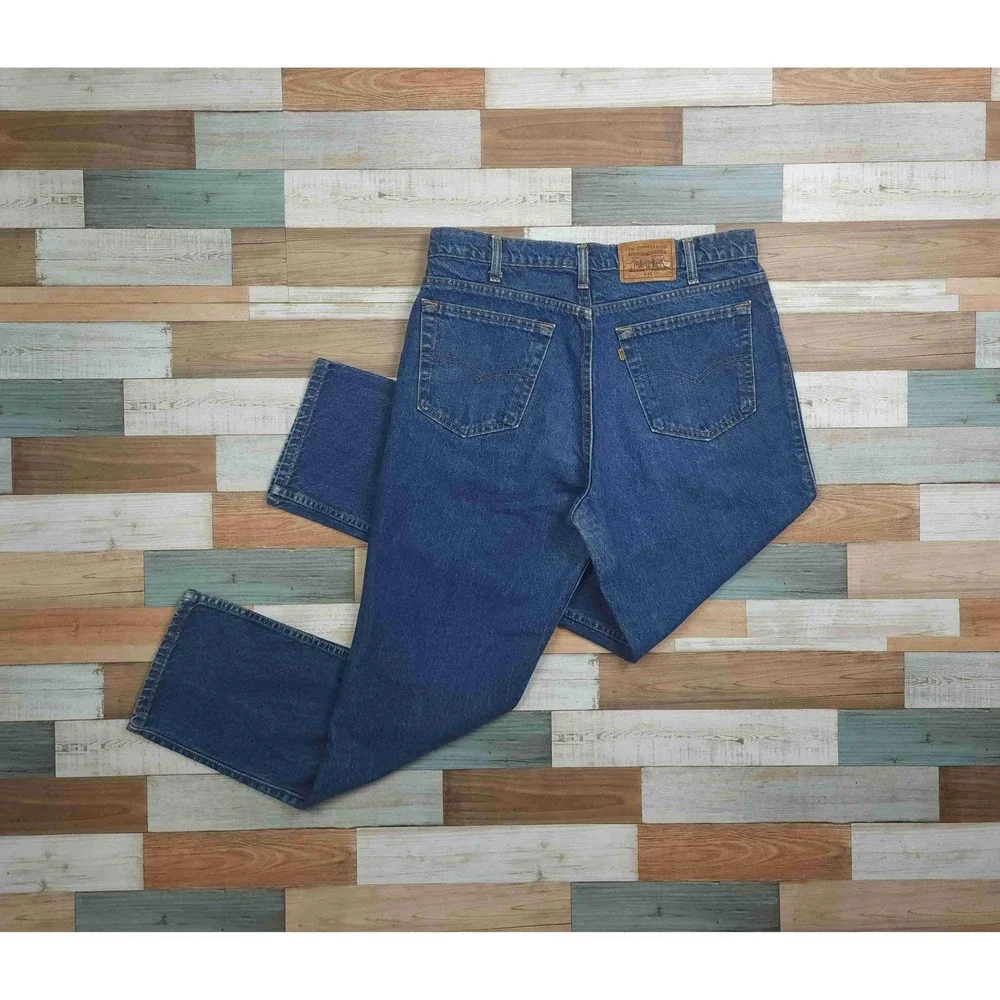 Vintage Levis 540 Relaxed Fit Jeans Mens 36x30 Blue Denim Made in USA Orange Tab